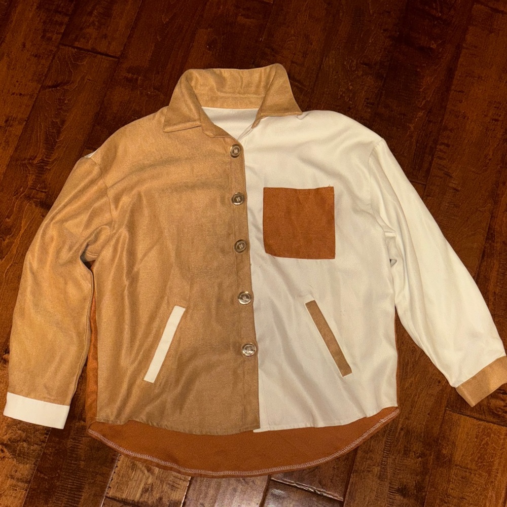 Two-Tone Button-Up